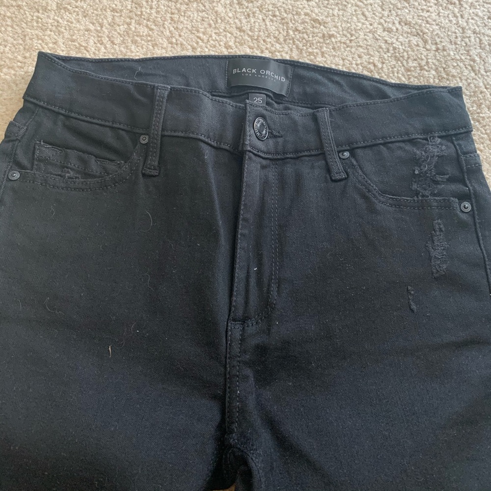Black Orchid Ripped Distressed Skinny Jeans - Picture 4 of 8